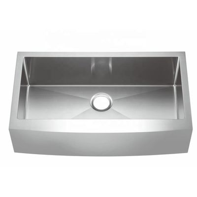 Household Apron Stainless Steel Kitchen Sink With Sound-Seadening Pads 