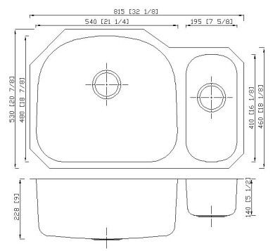 Handmade Double Bowl Commercial Kitchen Sink Convenient Installation