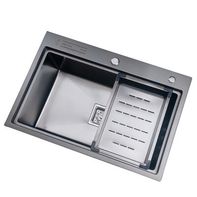 주방용 엠보싱 허니콤 싱크대 304 스테인리스 스틸 주방 싱크대 16/18 게이지 인기 스크래치 방지 및 소음 방지 나노 세면대 워크스테이션 싱크대 액세서리 포함